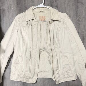 Cream Quilted Vintage Jacket